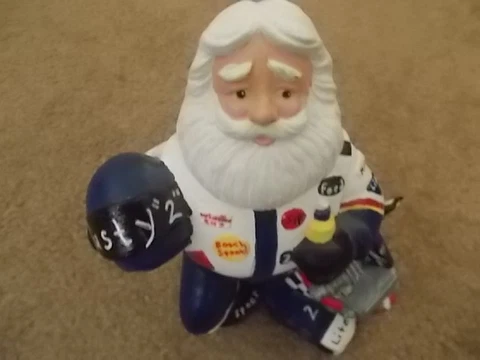 NASCAR RUSTY WALLACE #2 9" COLLECTIBLE SANTA CLAUS FIGURE Cover