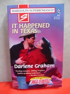 It Happened in Texas by Darlene Graham, Superromance: (1998, PB) 6233 - Picture 1 of 3