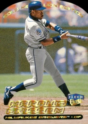 2000 Ultra Gold Medallion Marquis Grissom 136 Brewers - Image 1 of 2