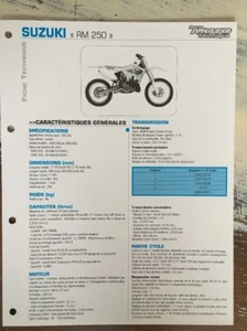 Suzuki RM250 K5 K6 2005/2006 RM 250 Ficha Técnica Moto a Distancia Forestay - Imagen 1 de 4