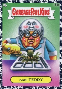 Garbage Pail Kids Late To School Bruised Black Sticker 61B SANI TERRY - Picture 1 of 1