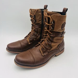 J75 By Jump Deploy Elegantes Botas de Combate Militar Ejército Media Pantorrilla Para Hombre Talla 13 Marrón - Imagen 1 de 20