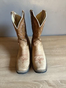 Verthali Botas Vaqueras Western Punta Cuadrada Talla 6 1/2 (6.5) - Imagen 1 de 12