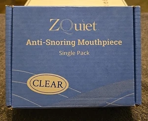 ZQuiet, Anti-Snoring Mouthpiece, Comfort Size #1, Single Refill, clear  New - Picture 1 of 6