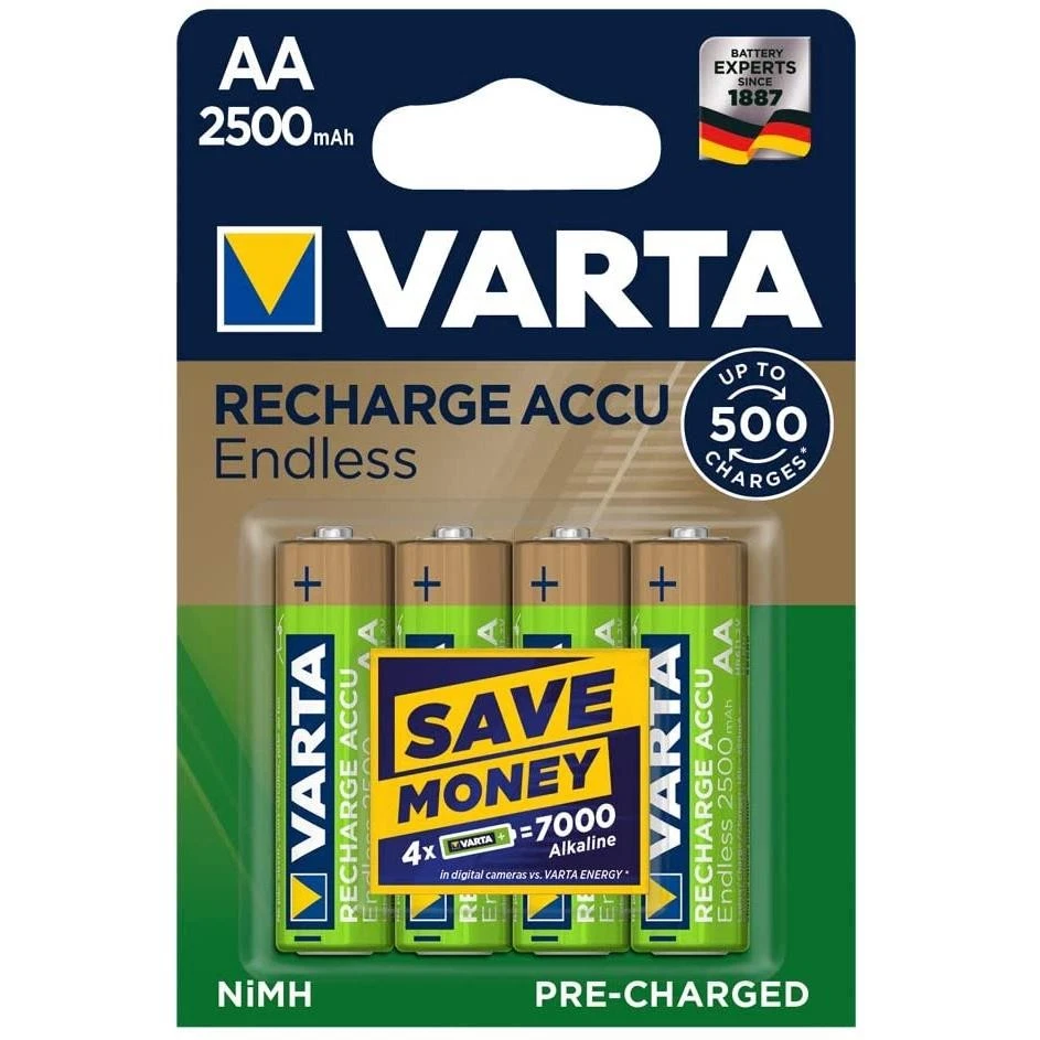 [56686 101 404] VARTA Lot de 4 Pile Rechargeable NiMH "RECHARGE ACCU Endless"... - Photo 1/1
