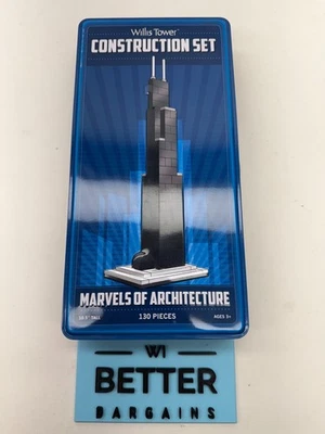 Willis Tower Construction Set: Marvels of Architecture 130 Pcs, 10.5" Tall, New - Image 1 of 4