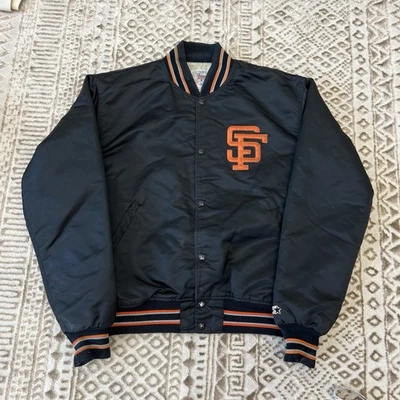 Chaqueta de béisbol satinada vintage años 90 80 MLB Starter San Francisco SF Giants talla XL Foto 1 de 4