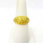 Beautiful 22K Solid Yellow Gold Ring Genuine Hallmarked 916 Handcrafted Size 7.5
