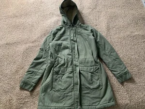 Patagonia Womens Jacket Large Green Insulated Prairie Dawn Parka Hoodie Coat - Picture 1 of 9
