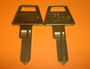 🔑 Menge 2 USA American Lock Original 5 PIN SCHLÜSSELROHLINGE (2 UNGESCHNITTENE SCHLÜSSELROHLINGE) - Bild 1 von 2