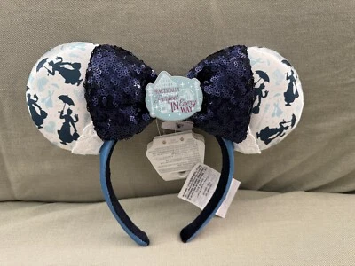 Walt Disney World Epcot United Kingdom Mary Poppins Minnie Mouse Ears Headband - Image 1 of 4