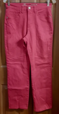 Jeans Lee Platinum Label Calce Clásico Pierna Recta Rojo Misses 6 Petite Foto 1 de 4