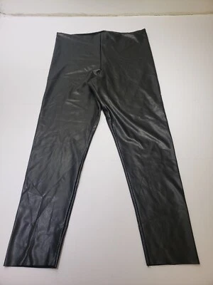 Joie Limited Edition Womens Faux Leather Leggings Contemporary Black Size XXL - Image 1 of 4