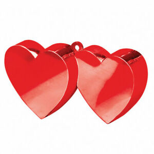 Double Heart Balloon Weight in Red