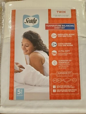 Juego de sábanas de equilibrio de temperatura Sealy Foto 1 de 2