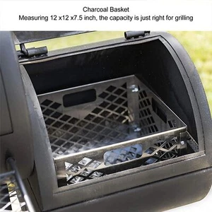 Charcoal Firebox Basket Grill BBQ Charcoal Box - Picture 1 of 22