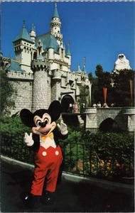 AK Disneyland Mickey Mouse Chrom Postkarte 70er Jahre - Bild 1 von 2