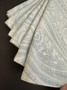 Ralph Lauren Napkins Paisley Aqua Fenton Square 20" Set of 6 Cotton - Picture 1 of 18