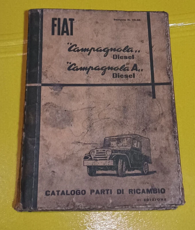 Catalogo parti di ricambio.  Fiat Campagnola A Diesel - Immagine 1 di 3