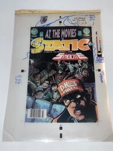 MILESTONE STATIC #21 COVER ORIGINAL ART 4-PLY CELL PRINT NEGATIVES w EDIT NOTES - Imagen 1 de 5
