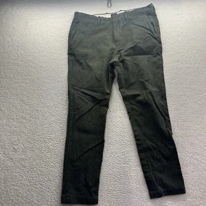J Crew Pants Mens 35x32 Green 770 Straight Fit Cotton Stretch Actual 34x29.5 - Picture 1 of 16