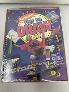 Vintage 90s Nickelodeon Book - Fun to Draw Kit, Learn To Draw & Craft Ideas Rare - Picture 1 of 6