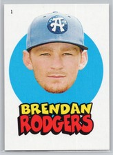 2016 TOPPS HERITAGE MINOR LEAGUE #1 BRENDAN RODGERS 1967 TOPPS STICKER