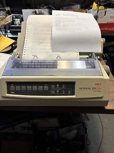 Oki MICROLINE 320 Turbo 9 Pin Dot Matrix Printer **Not USB** - Picture 1 of 7