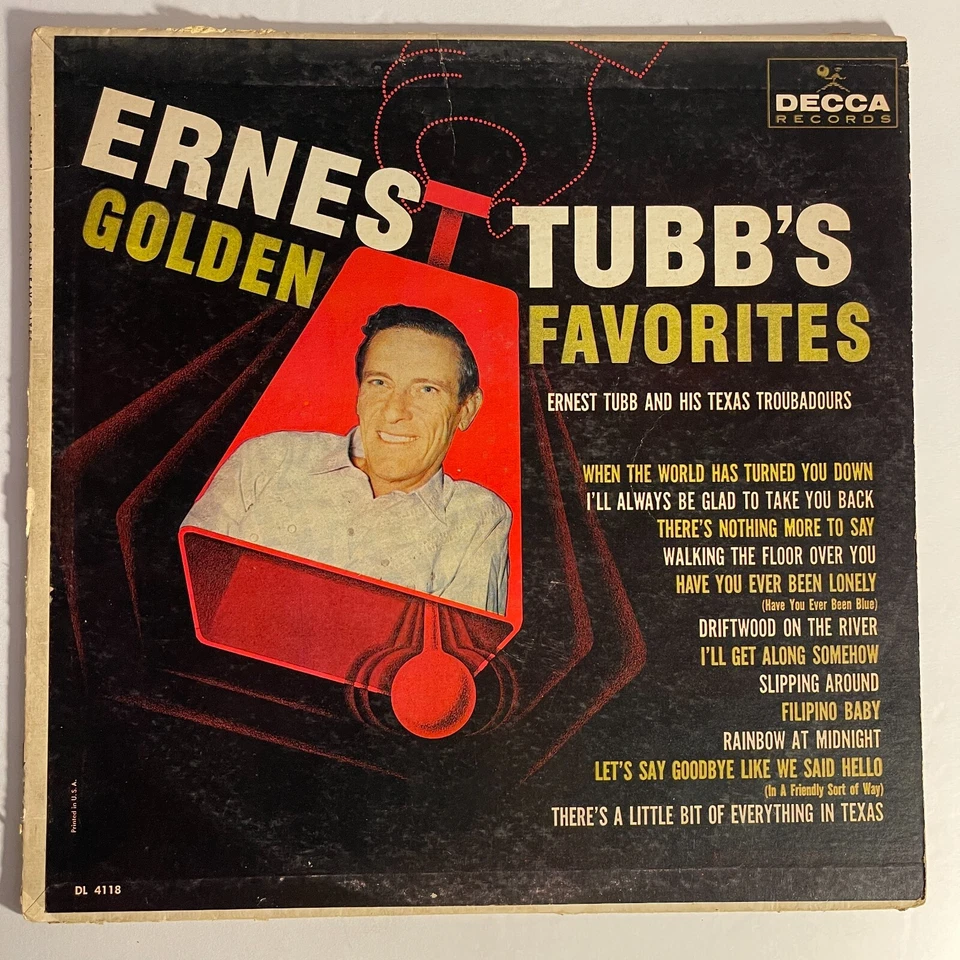 Ernest Tubb And His Texas Troubadours ‎– Ernest Tubb's Golden Favorites Vinyl - Image 1 of 3