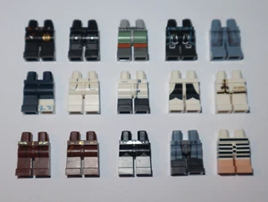 Lego ® Lot 15 Paire Jambes Minifig Figurine Sérigraphié Dessin Legs (lot 13) NEW - Picture 1 of 1