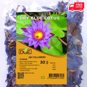 Blue Lotus Ceylon Dried Hand Picked Flowers Herbal Tea & Infusion Natural 30g - Picture 1 of 19