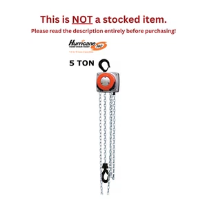 Polipasto de cadena manual CMCO HURRICANE 360° - ELEVACIÓN DE 5 TONELADAS - 10 FT - Imagen 1 de 3