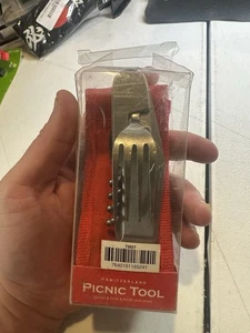 Schweiz Picknick Werkzeug Löffel Gabel Messer - Bild 1 von 4