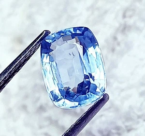 100% Natural Aquamarine 3.10 Ct Cushion Shape Loose Gemstone Certified - Picture 1 of 6