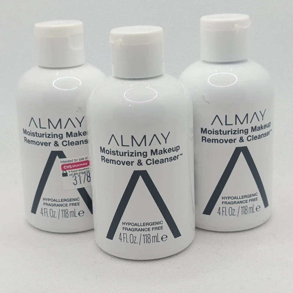 3 Almay Moisturizing Makeup Remover & Cleanser 4 fl oz Each - Image 1 of 1