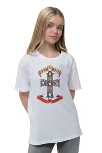 Guns N' Roses Kids T Shirt Appetite for Destruction Official White Ages 1-12 yrs - Picture 1 of 4