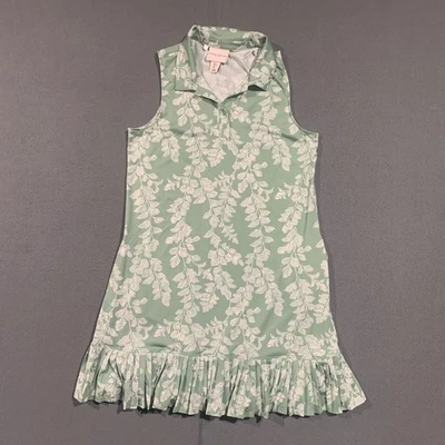 Vestido Polo Laura Ashley Estampado Floral Sin Mangas Cuello Volantes Dobladillo Bolsillos L Foto 1 de 4