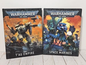 Warhammer 40k Codex Space Marines And Tau T'au Empire 9th Edition Hardback - Picture 1 of 24