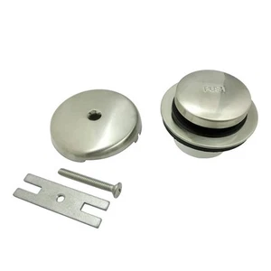 Kingston Ottone DTT5302A8 Match Touch-Toe, Kit di Scarico Vasca, Nichel Spazzolato - Foto 1 di 2