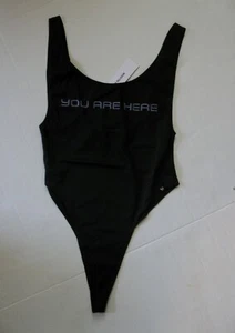 True Religion Women's HERE BODYSUIT Black One Piece Body Suit Size XS - Picture 1 of 6