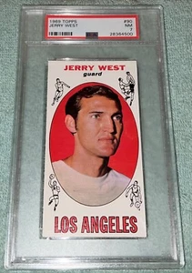 1969 Topps Jerry West #90 **** PSA-7 (NM) **** "Great Color & Eye Appeal!" **** - Picture 1 of 2