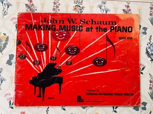 Vintage 1962 John W Schaum Making Music At The Piano Book One Red Paperback - Picture 1 of 9