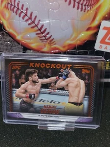 2024 Topps Knockout UFC Henry Cejudo ORANGE PARALLEL SP - Picture 1 of 2