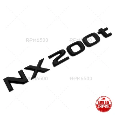 Lexus Liftgate Matte Black NX 200t Letter Logo Badge Car Emblem Replace F-Sport - Image 1 of 4