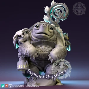 Pepunki Creatures | Mata Mata Sorcerer Turtle | Table Top TTRPG - Picture 1 of 4