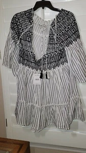 Free People, Size Medium, Black and white cotton - Picture 1 of 6
