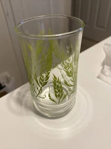 Vintage Libbey Green Wheat Juice 4” Glass Mid Century Replacement Free Ship EUC - Picture 1 of 9