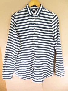 Tommy Hilfiger - Blue & White Striped - Relaxed Fit - Long Sleeve Shirt - Size 6 - Picture 1 of 9