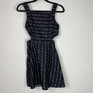 New UO Urban Outfitters Ecote Grunge Goth Cutout Fit Flare Dress Women's Size 0 - Bild 1 von 9