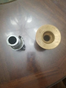 ANTIQUE BRASS FIREMANS HOSE NOZZLE ELKHART BRASS MFG CO (Chrome) - Picture 1 of 4